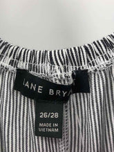 Load image into Gallery viewer, Lane Bryant Size 26/28 gray/white Stripe Blouse