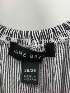 Lane Bryant Size 26/28 gray/white Stripe Blouse