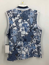 Load image into Gallery viewer, Johnny Was Size XL Blue/white Print Knit Top