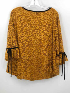 Onyx Size 3X Marigold Lace Knit Top