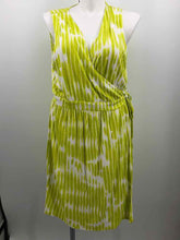 Load image into Gallery viewer, Lane Bryant Size 22/24 Lime Green Print Dress