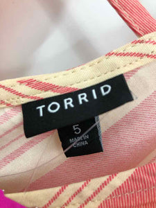 Torrid Size 28 Pink Stripe Dress
