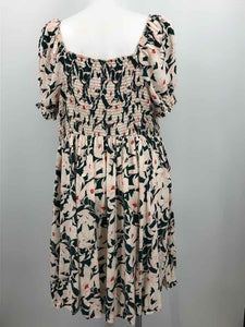 Torrid Size 28 Green/white Print Dress