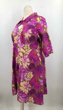 Load image into Gallery viewer, Cherry Velvet Size 3X Purple/pink Print Dress